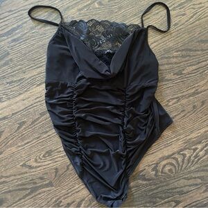 BooHoo Plus Lace Bodysuit